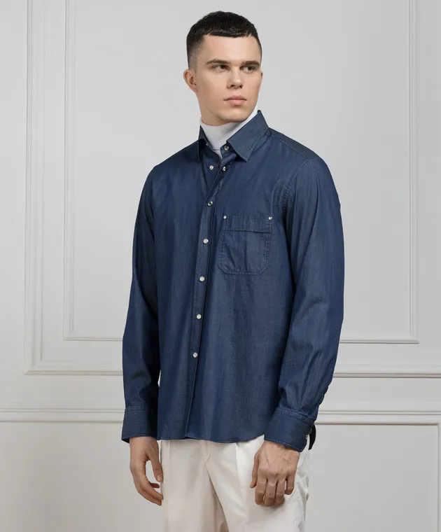 Stefano Ricci Camicia blu MC006733EX2100