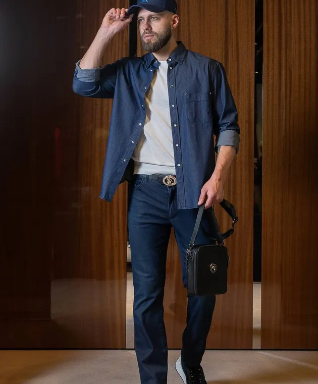 Stefano Ricci Camicia blu MC006733EX2100