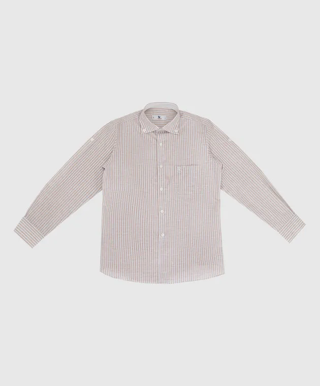 Stefano Ricci Maglietta a righe beige per bambini YC002674L1667