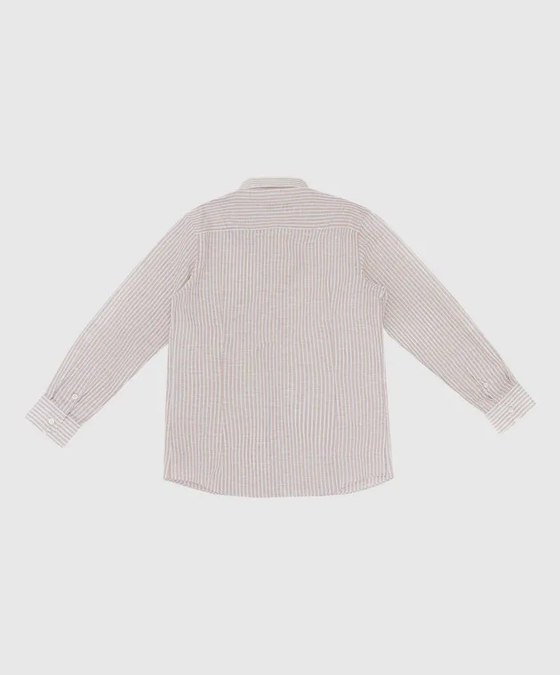 Stefano Ricci Maglietta a righe beige per bambini YC002674L1667