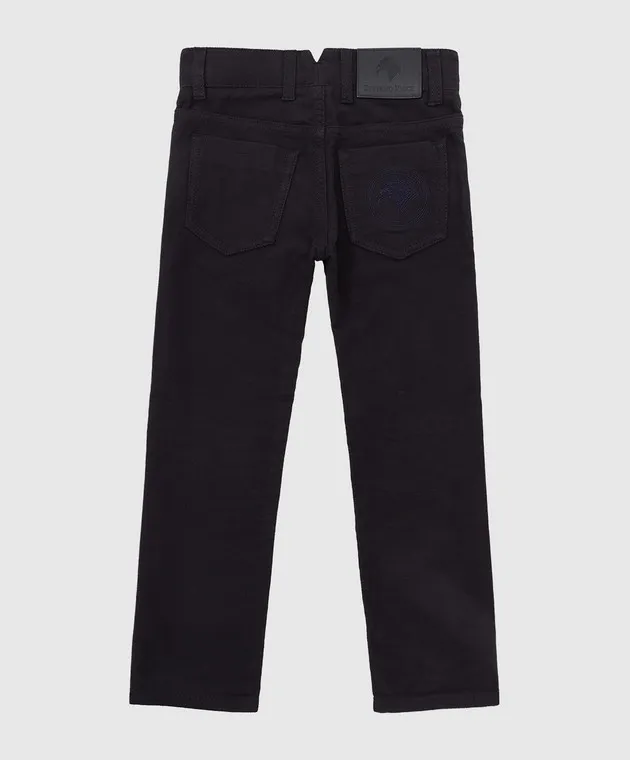Stefano Ricci Pantaloni blu scuro per bambini YFT9400020CT002A