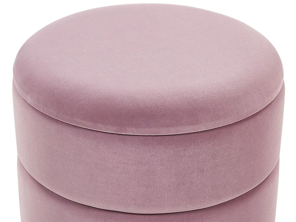 Storage Pouffe Pink ELGIN