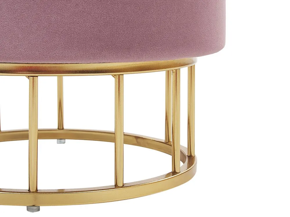 Storage Pouffe Pink ELGIN