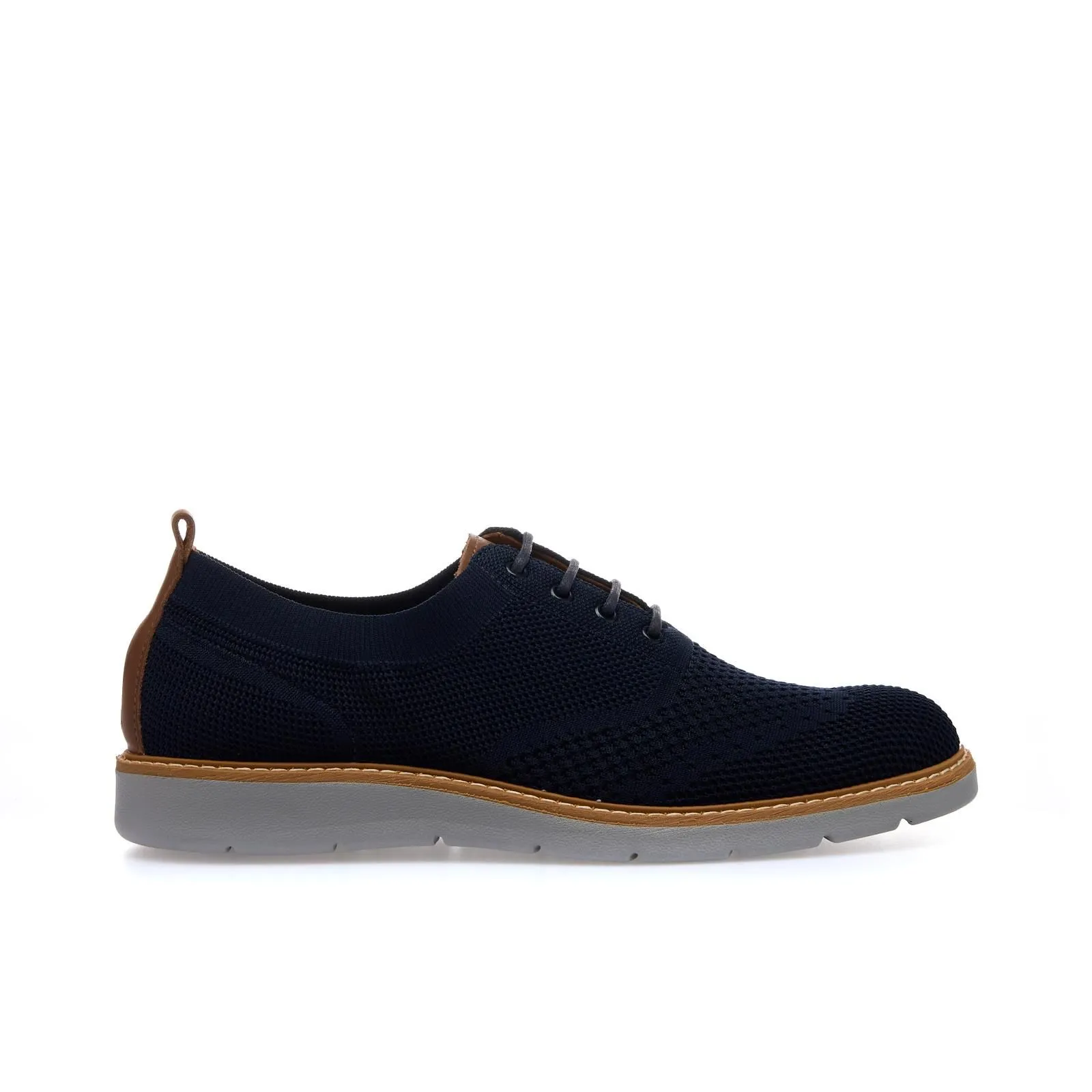Stringate blu casual in tessuto
