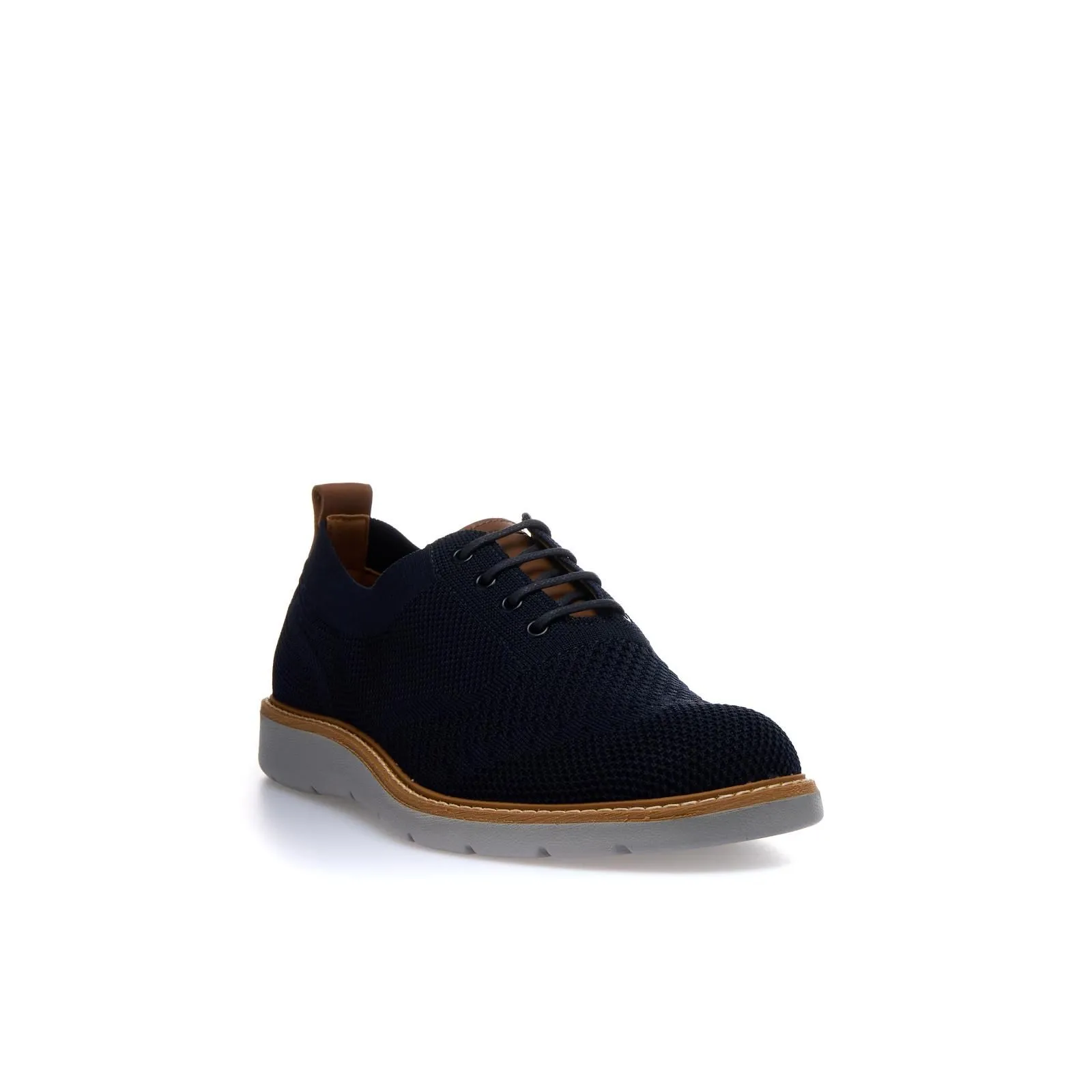 Stringate blu casual in tessuto