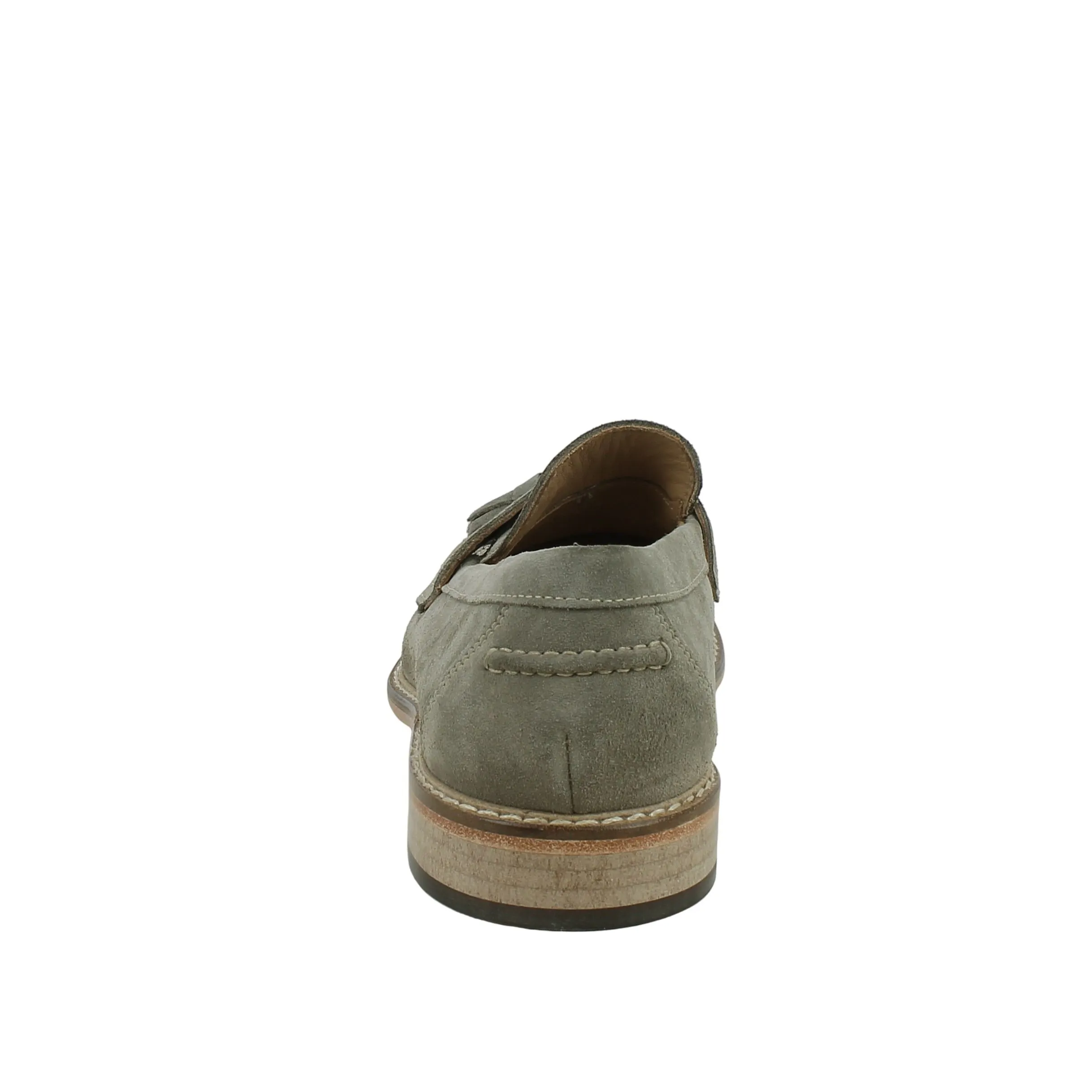 Super Varese  Mocassino in Velour Taupe con nappe 