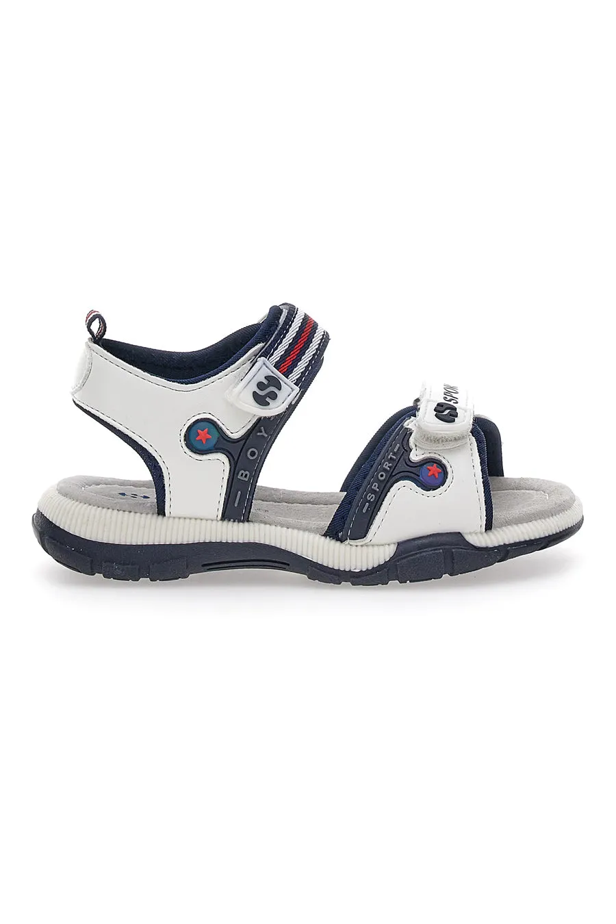   SUPERGA Sandali Bianchi Con Strappi in Velcro Superga 63278