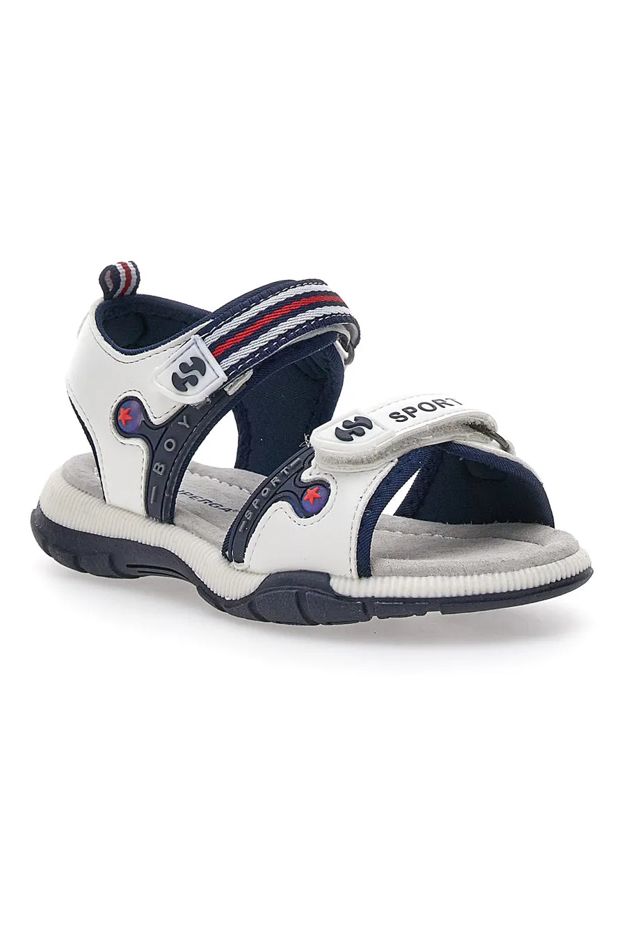   SUPERGA Sandali Bianchi Con Strappi in Velcro Superga 63278