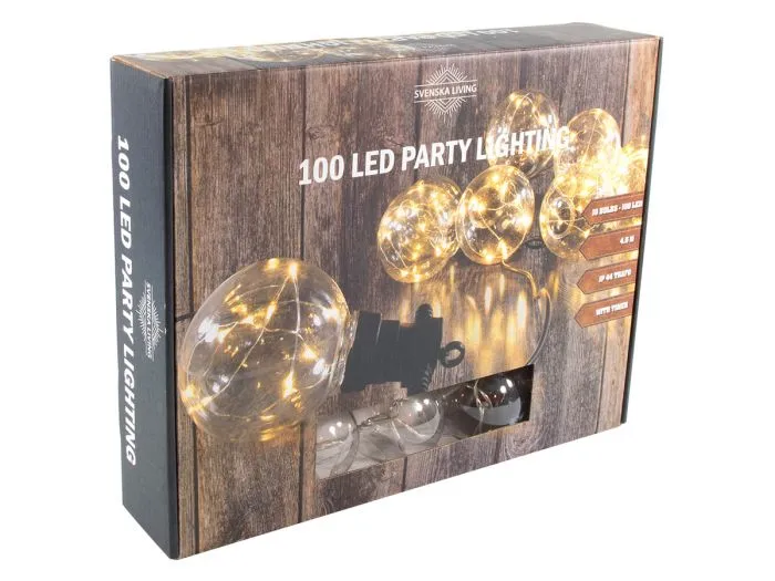 Svenska Living 100 LED catena luminosa per feste