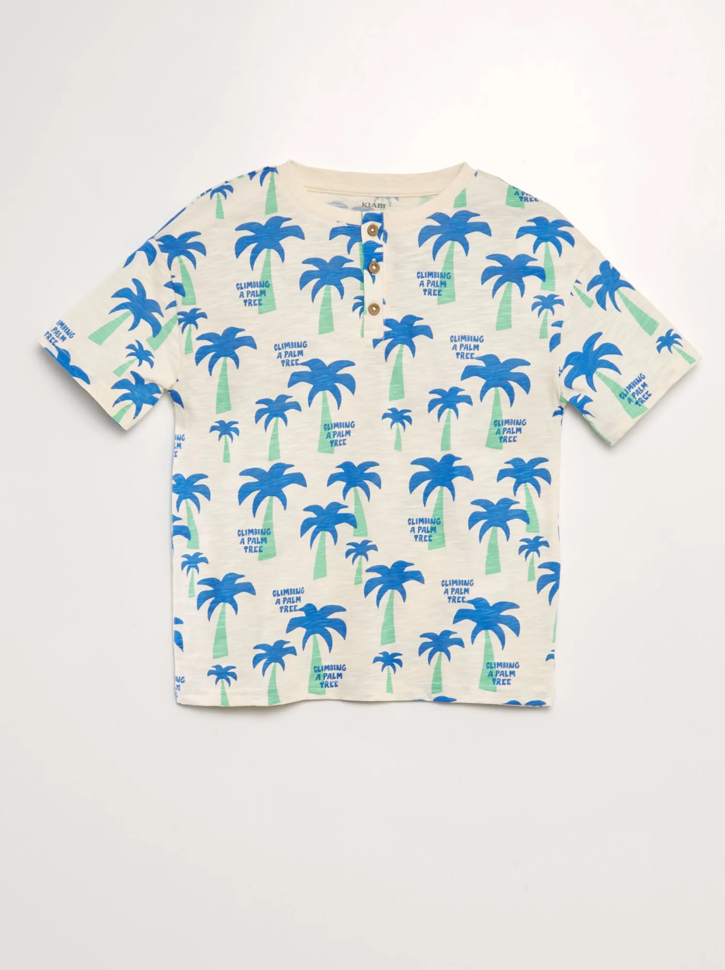 T-shirt con collo serafino - BIANCO