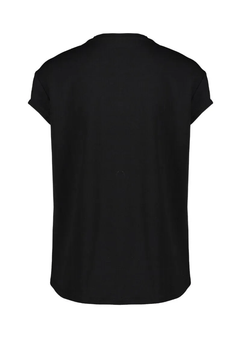T shirt con orlo asimmetrico