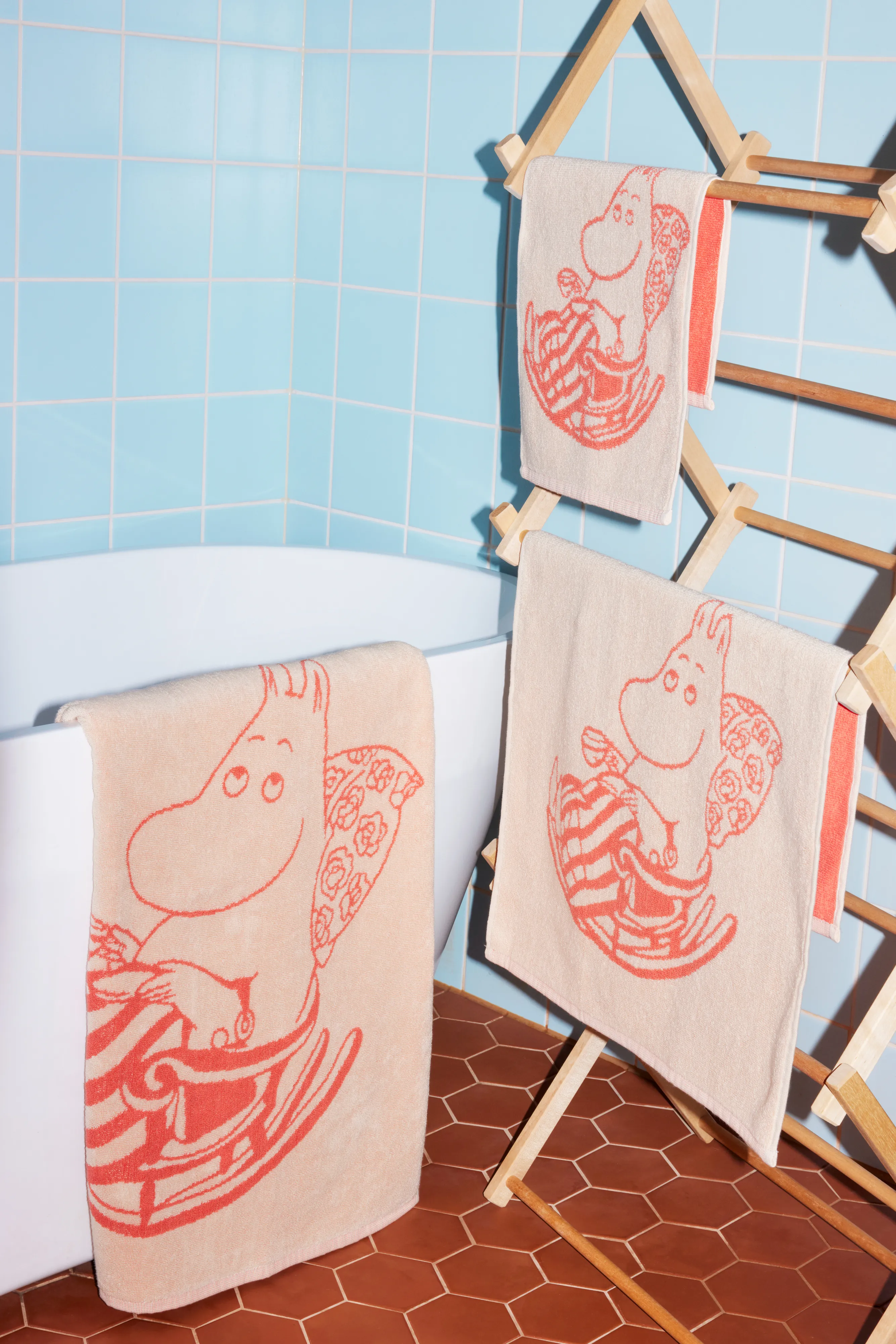 Telo da bagno Mumin 70x140 cm.jm{font-size:18px}Troll Mumin, bianco