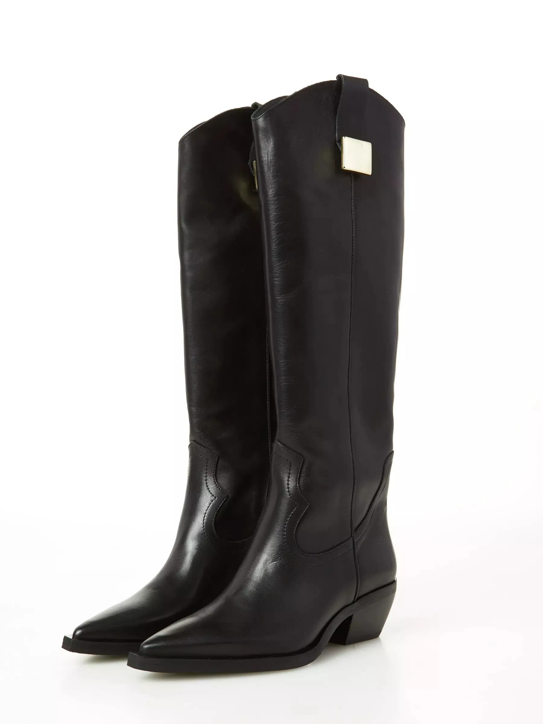 Texano alto vitello nero