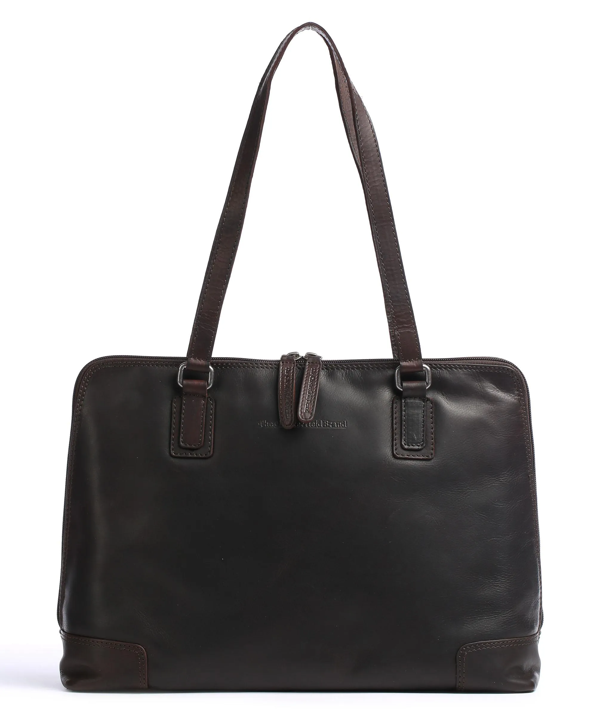  The Chesterfield Brand Flint Borsa shopper pelle marrone scuro  