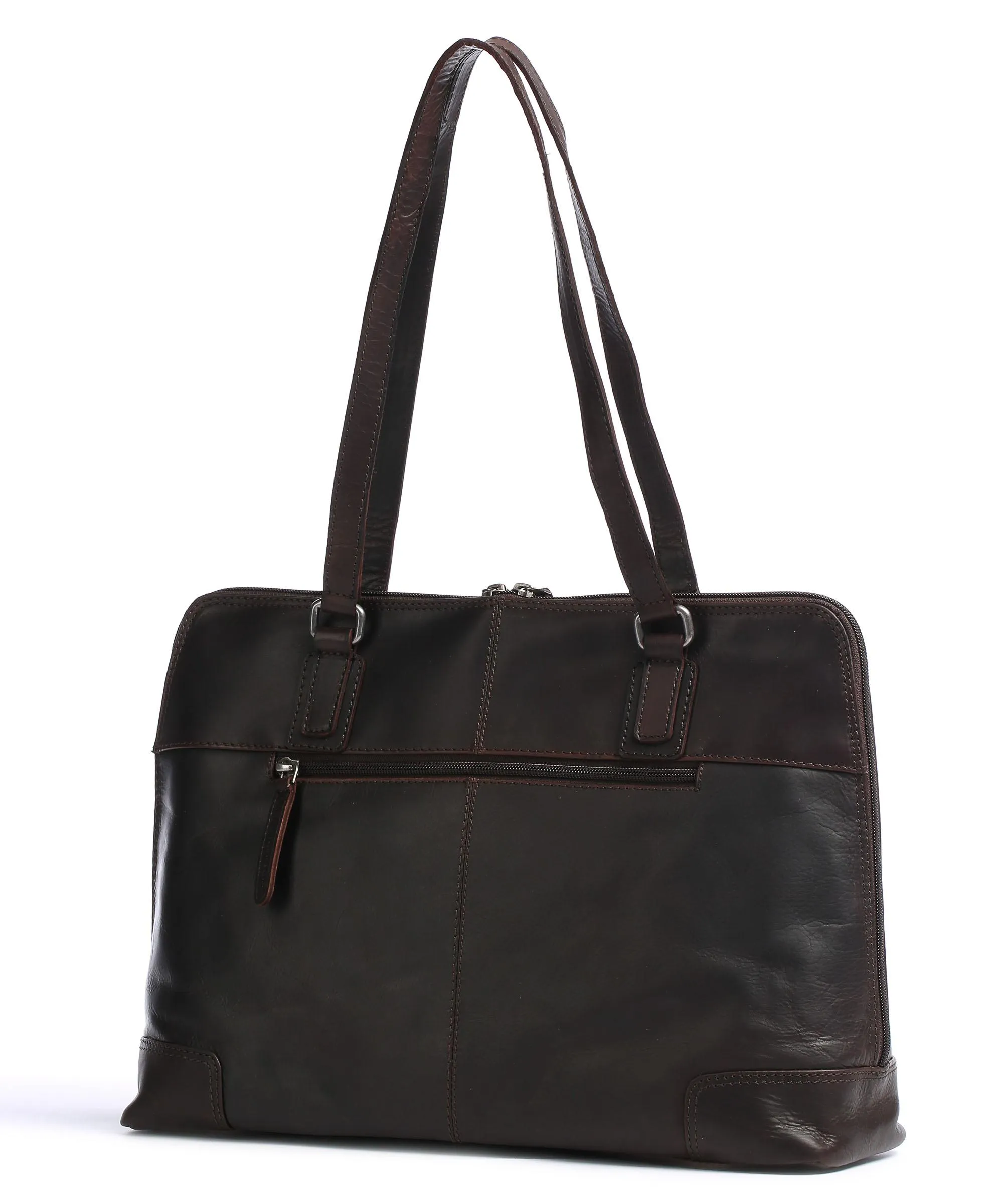  The Chesterfield Brand Flint Borsa shopper pelle marrone scuro  