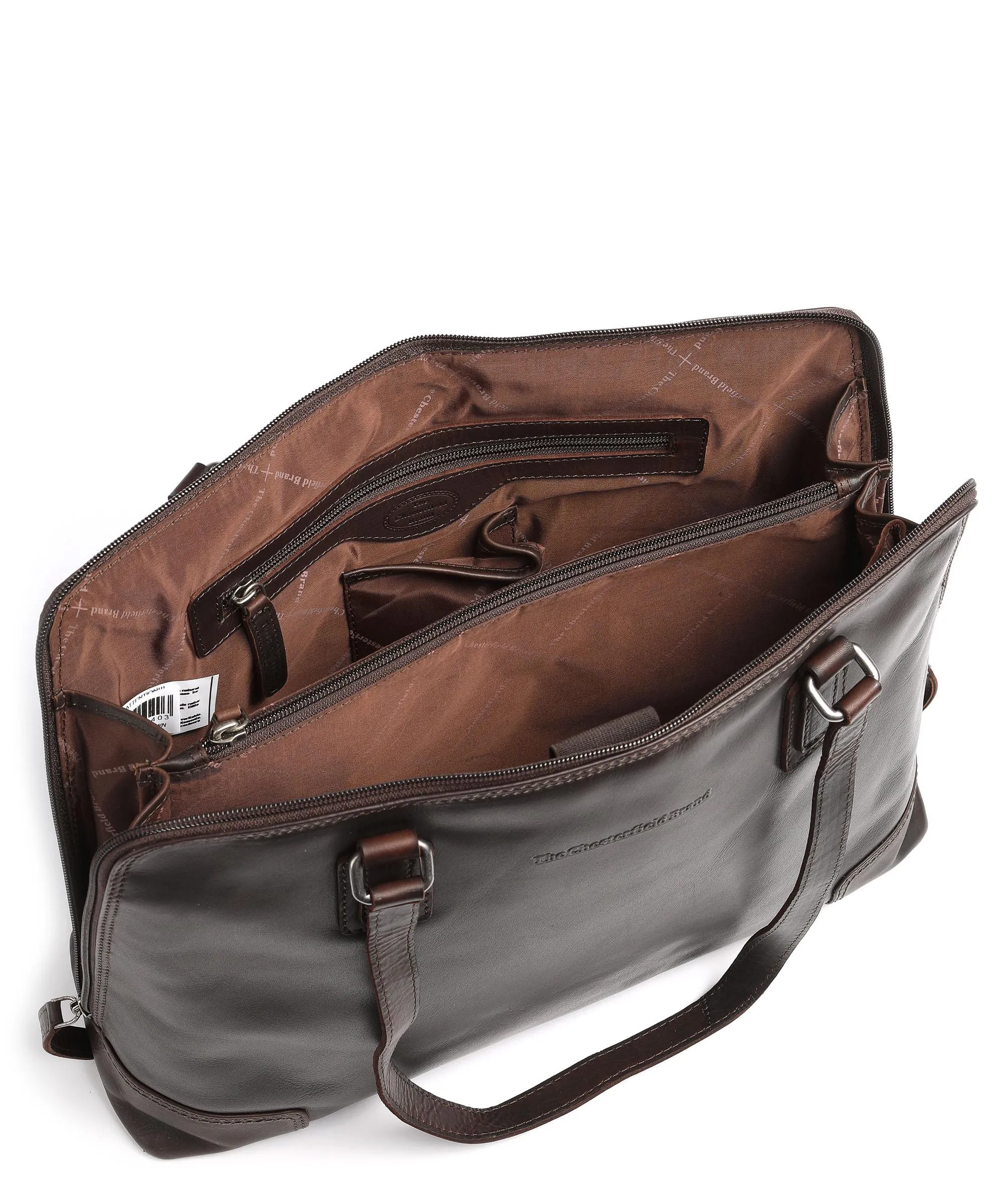  The Chesterfield Brand Flint Borsa shopper pelle marrone scuro  