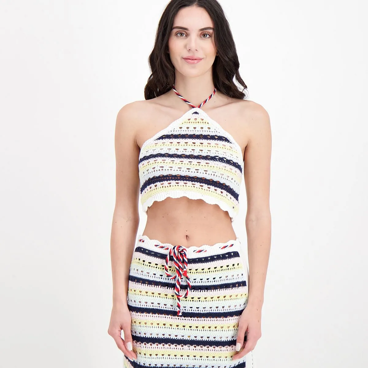      TOMMY JEANS TOP CROCHET ALL'AMERICANA DONNA  