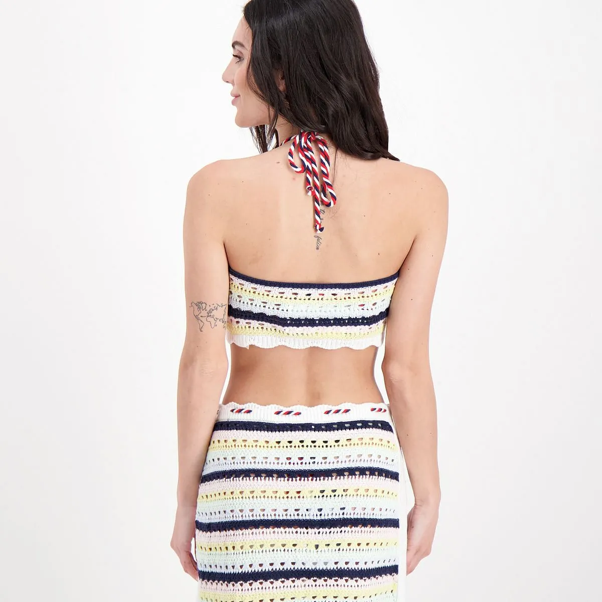      TOMMY JEANS TOP CROCHET ALL'AMERICANA DONNA  
