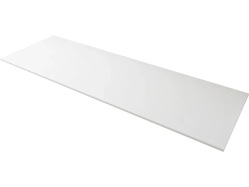 Top in legno bianco opaco 141x46 cm
