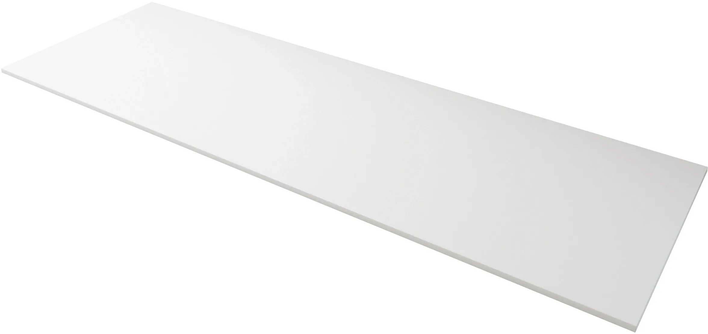 Top in legno bianco opaco 141x46 cm