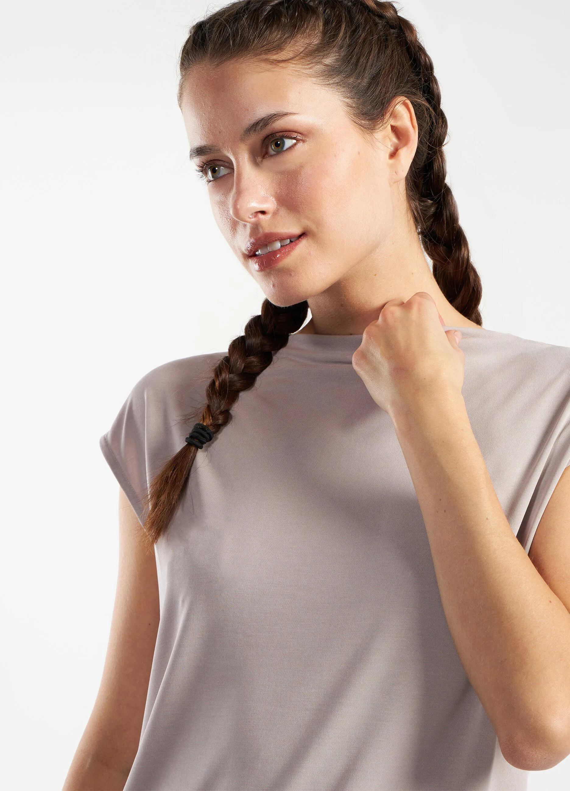 Top smanicato Holistic donna