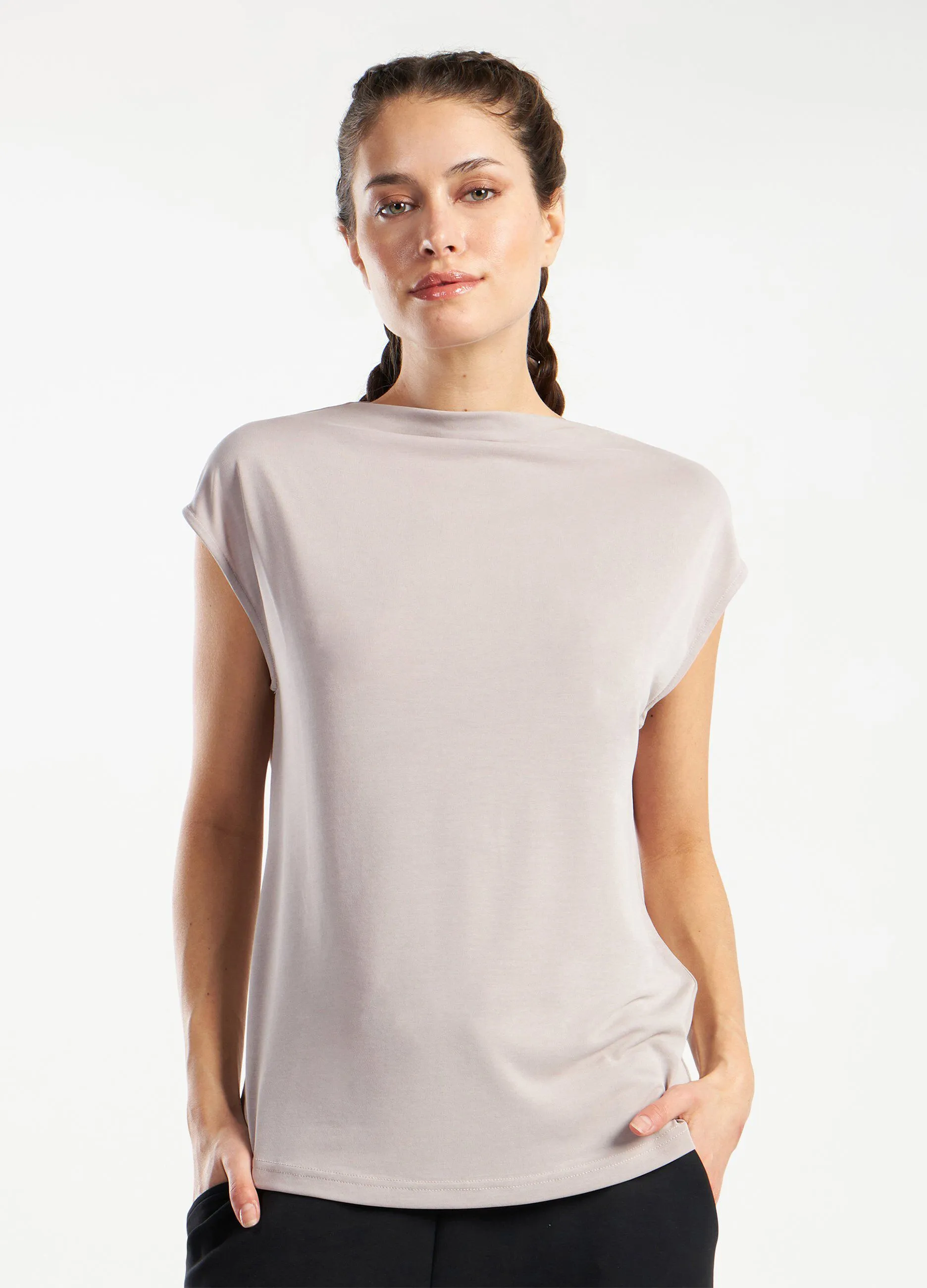 Top smanicato Holistic donna