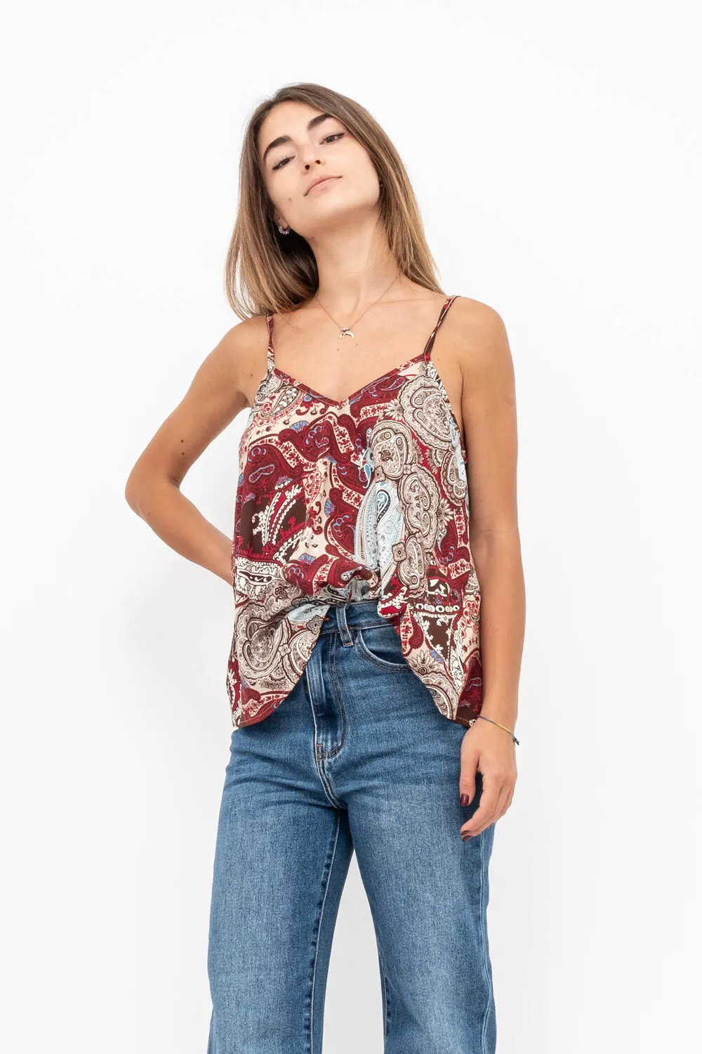TOP SPALLINE RUOTA VISCOSA FANT CASHMERE