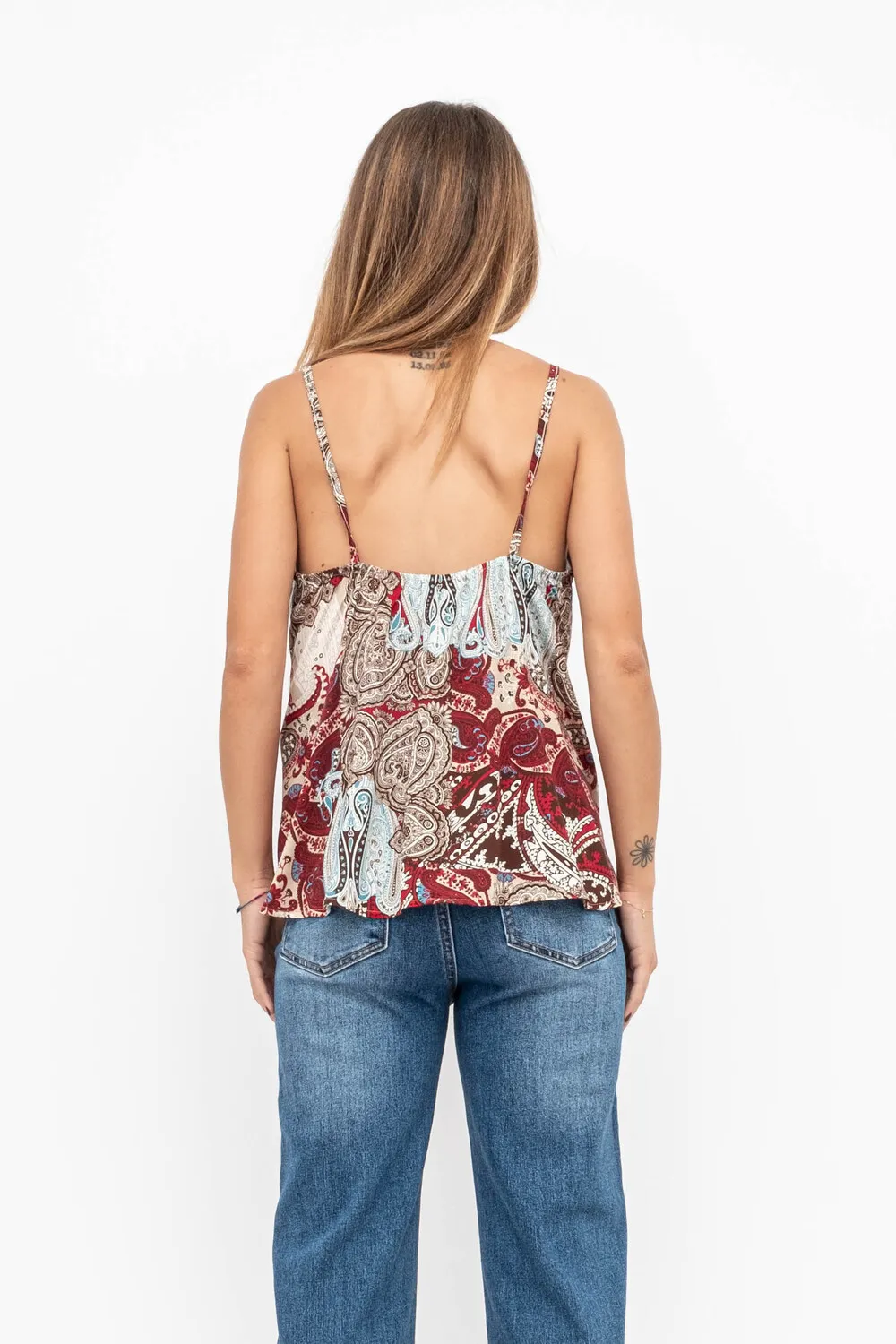 TOP SPALLINE RUOTA VISCOSA FANT CASHMERE