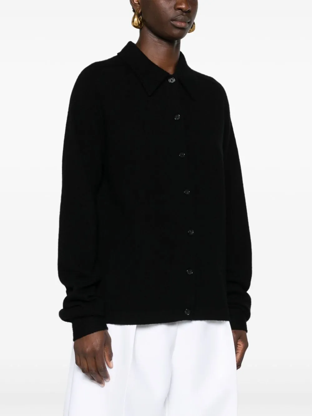 TOTEME RAGLAN SLEEVE CASHMERE SHIRT