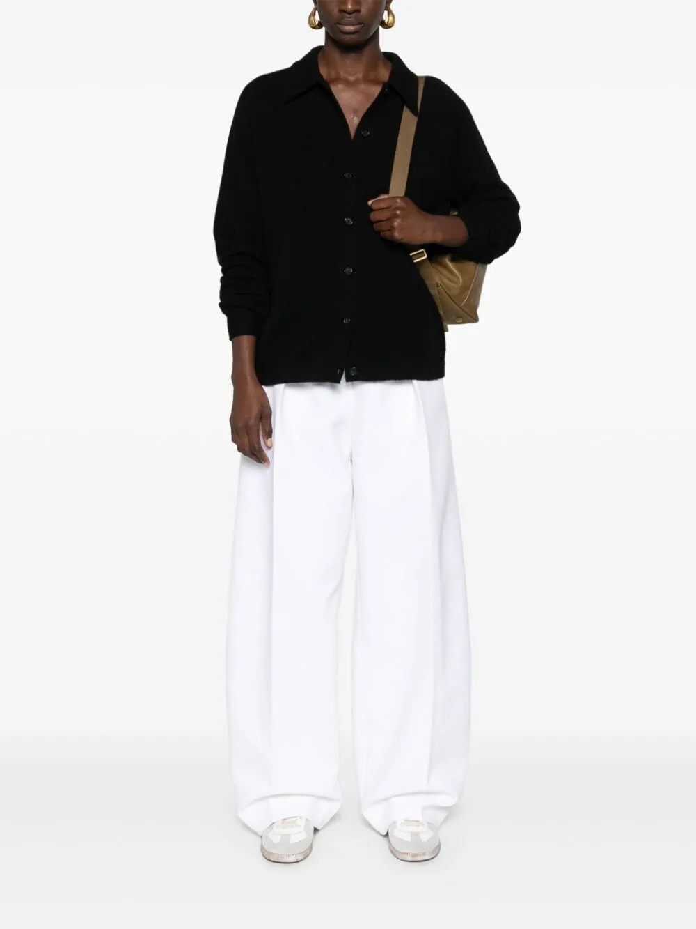 TOTEME RAGLAN SLEEVE CASHMERE SHIRT