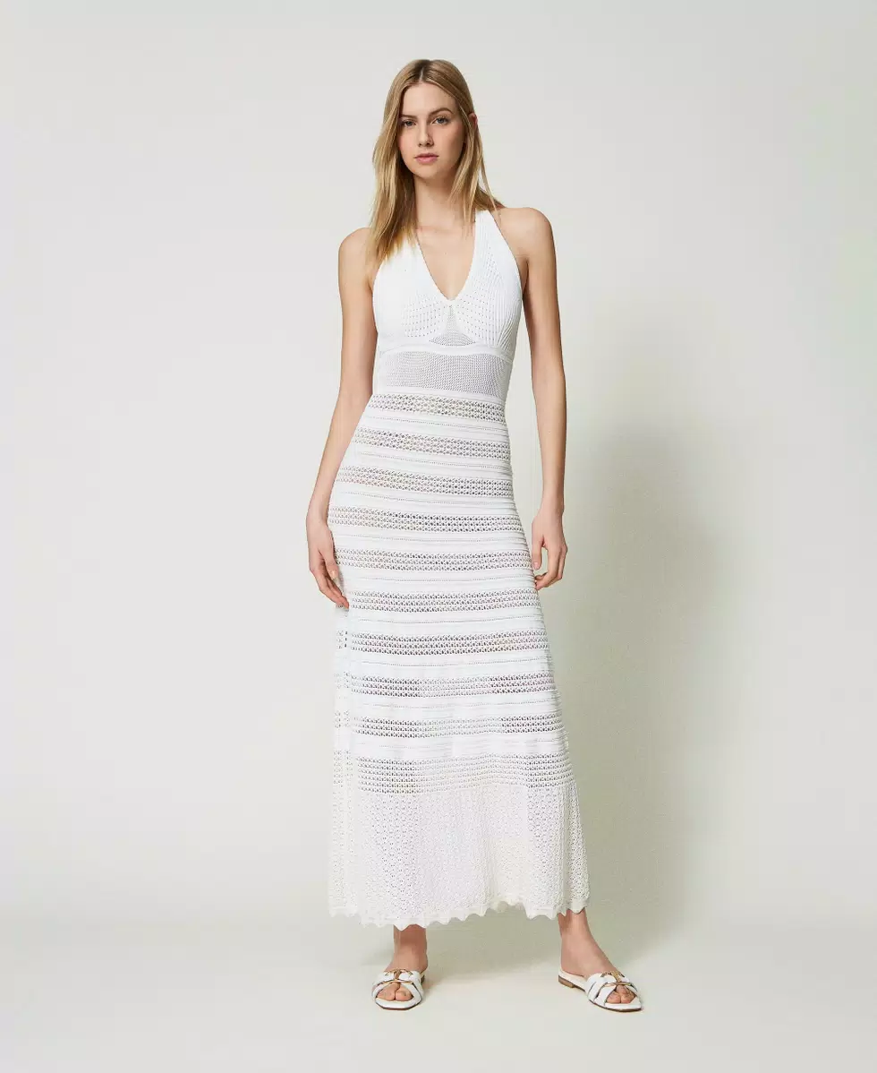Twinset  ---------    ------------TWIN-SET Abiti 241tt3112 bianco NEVE 00282