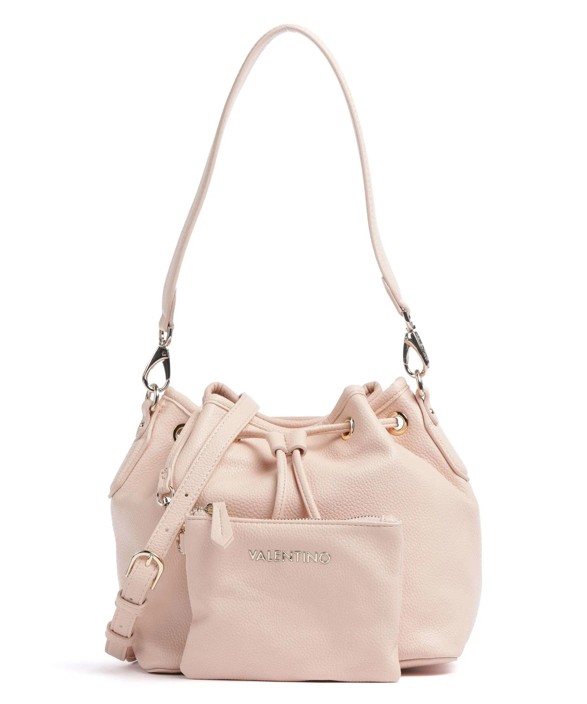 Valentino Bags Brixton Borsa a secchiello pelle sintetica rosa  