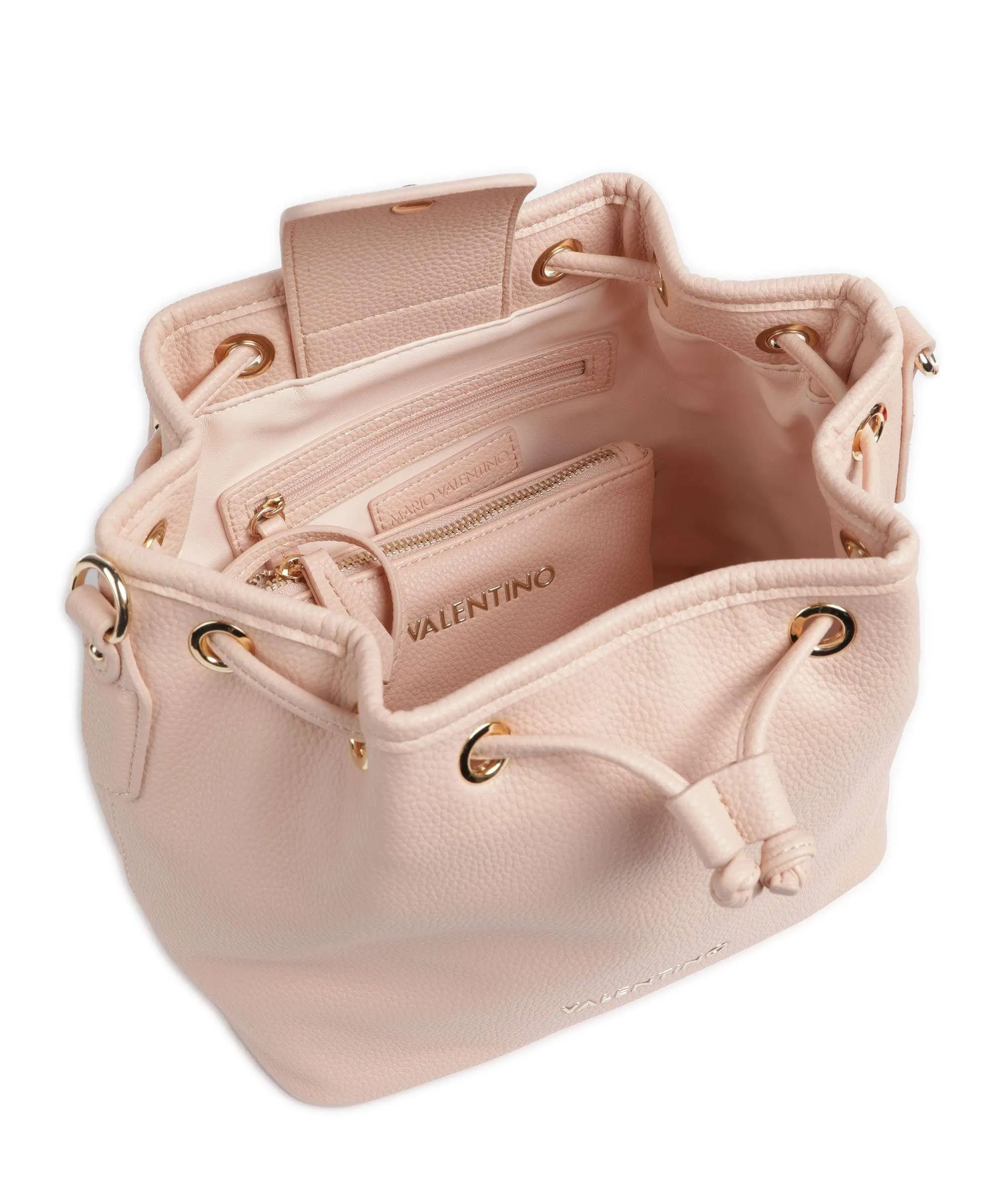  Valentino Bags Brixton Borsa a secchiello pelle sintetica rosa  