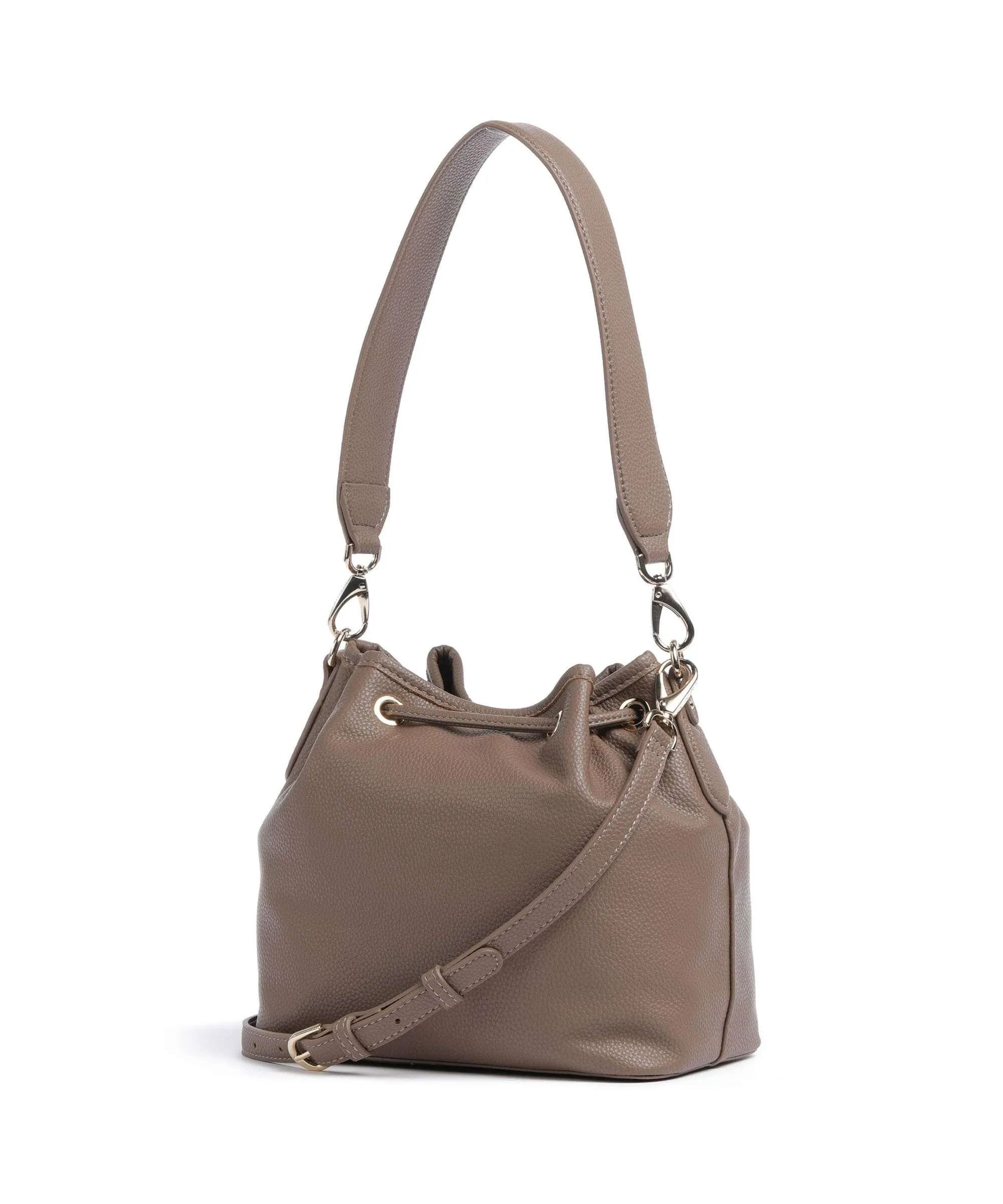  Valentino Bags Brixton Borsa a secchiello pelle sintetica taupe  