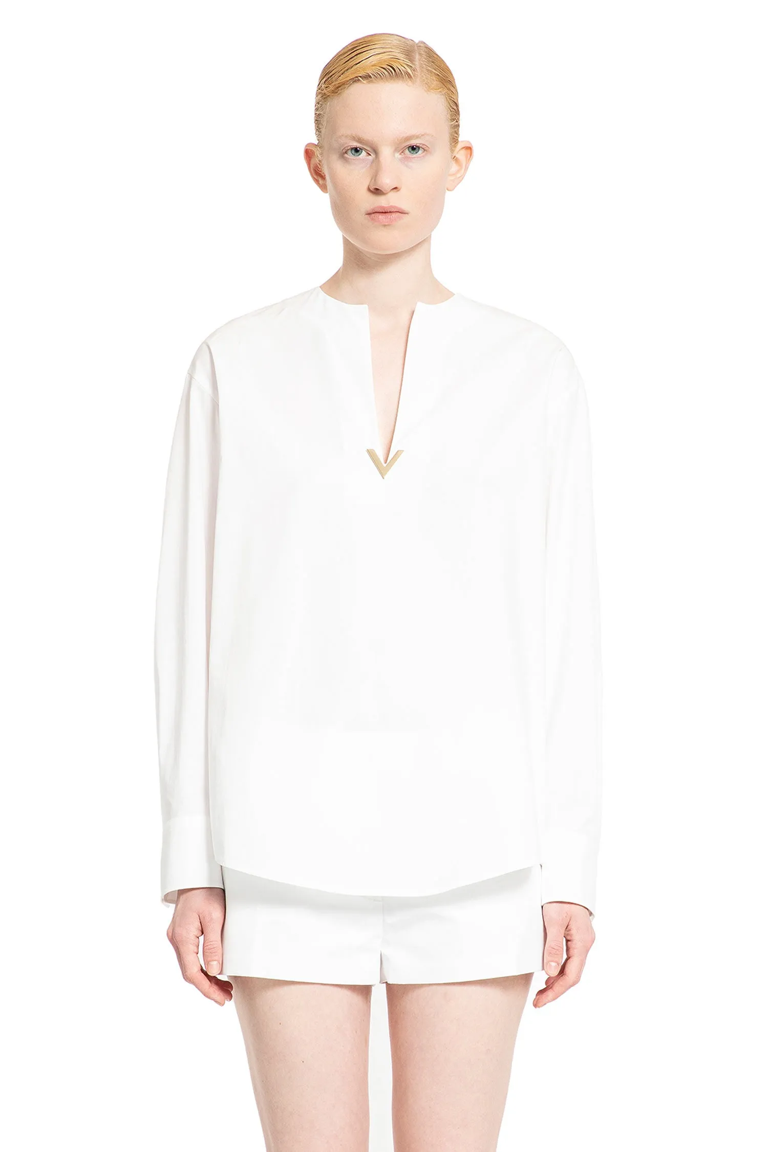 valentino  cotton poplin blouse 