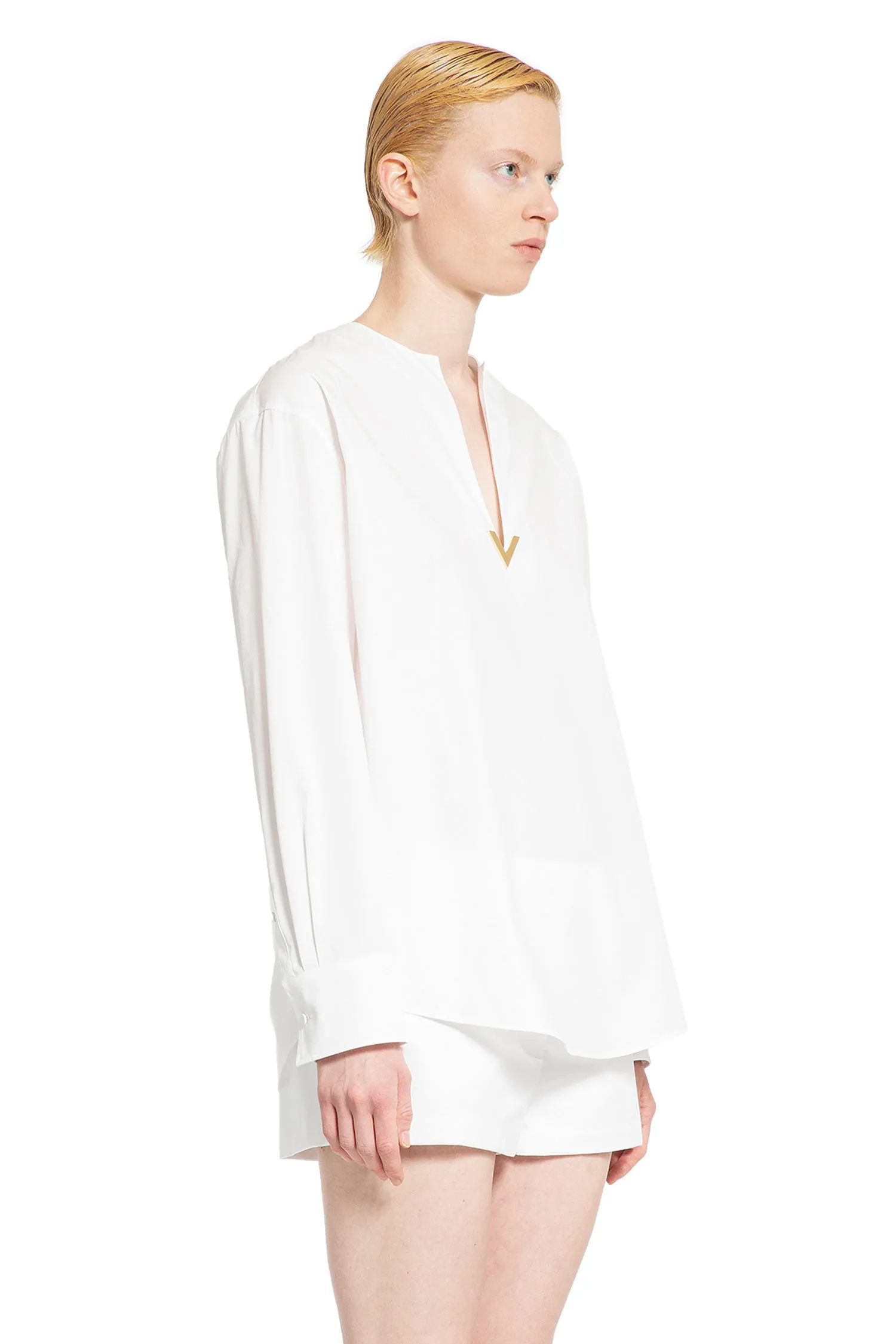 valentino  cotton poplin blouse 