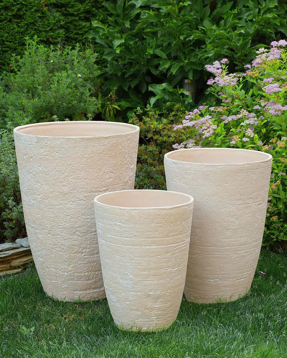 Vaso per piante CAMIA Pietra 35 cm Beige