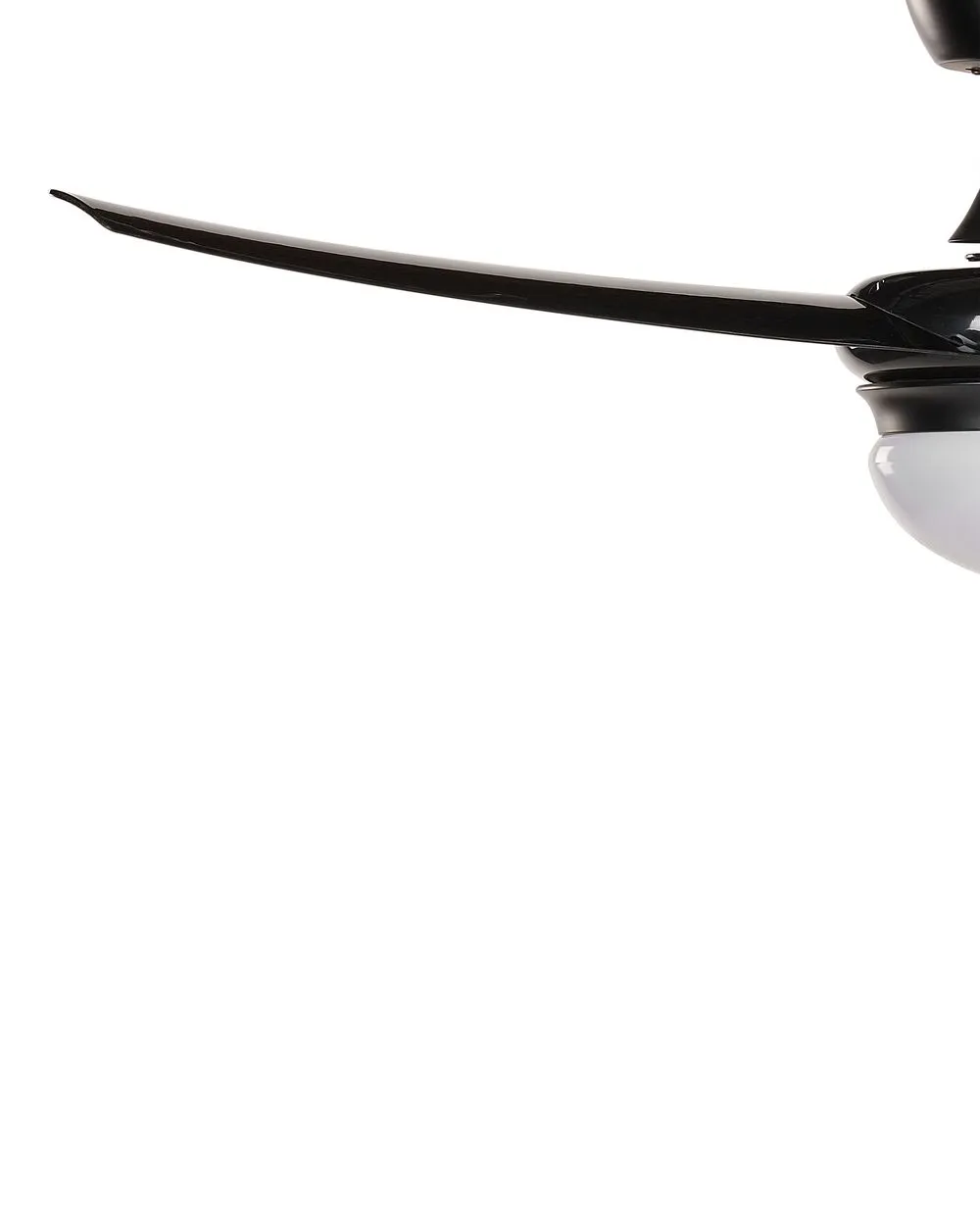 Ventilatore a soffitto con luce JIBOA con telecomando Nero