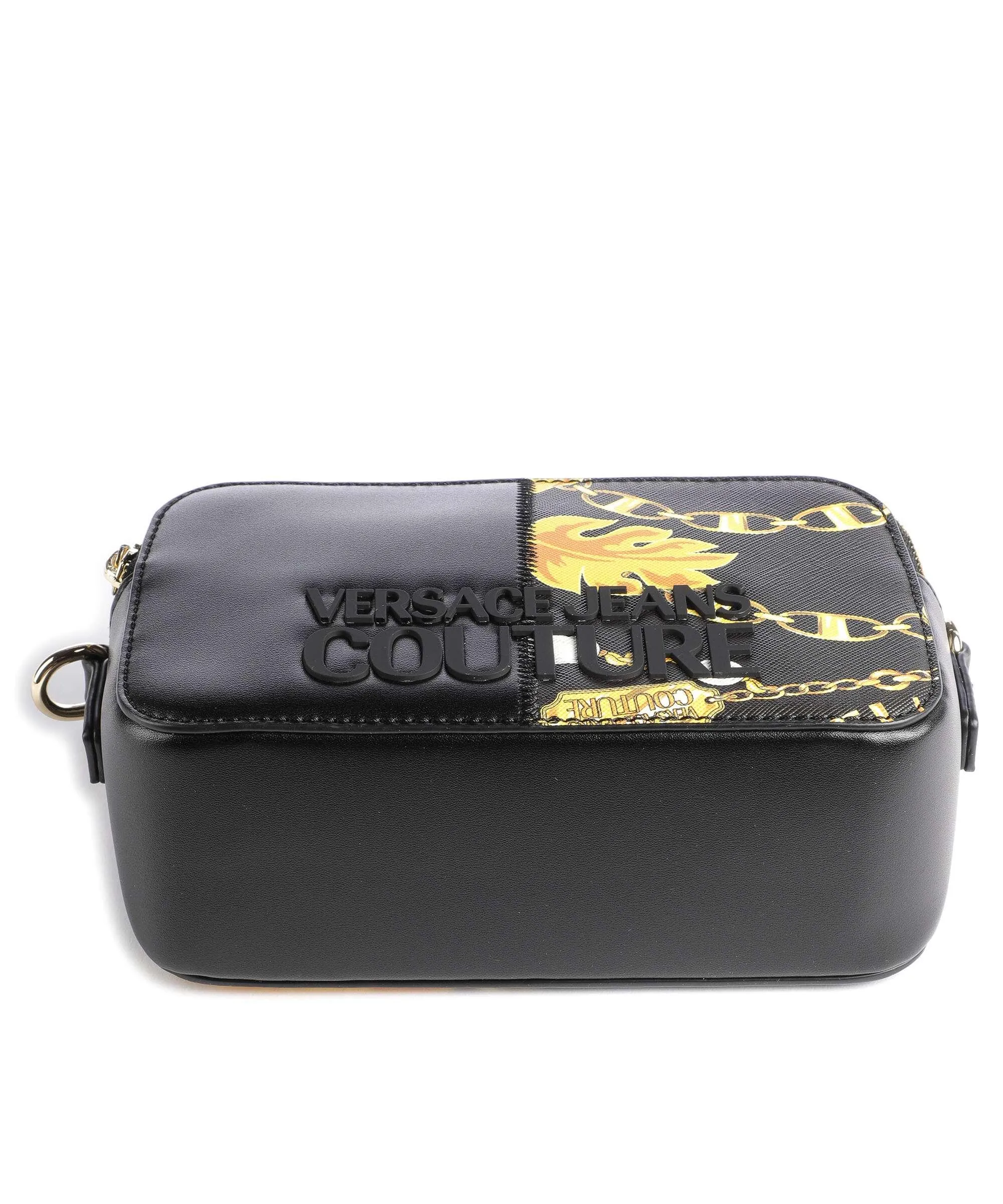  Versace Jeans Couture Rock Cut Borsa a tracolla pelle sintetica nero  