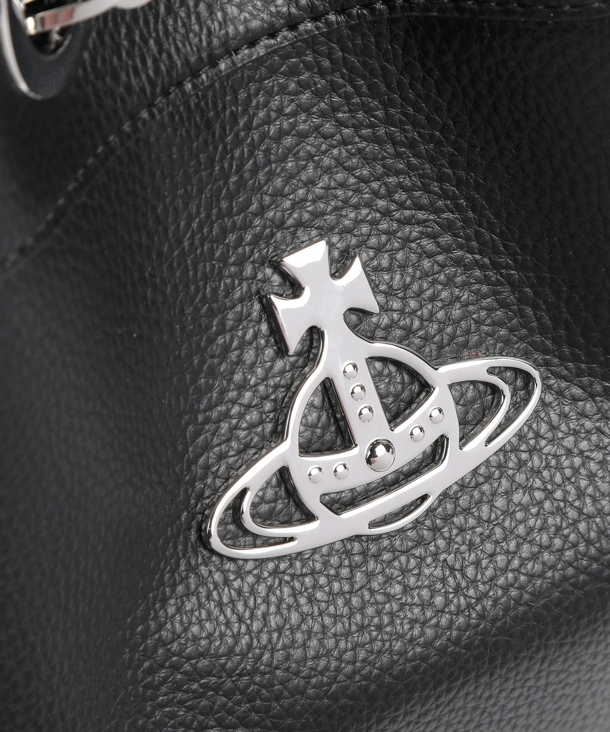  Vivienne Westwood Chrissy Re-Vegan Medium Borsa a secchiello pelle sintetica nero  