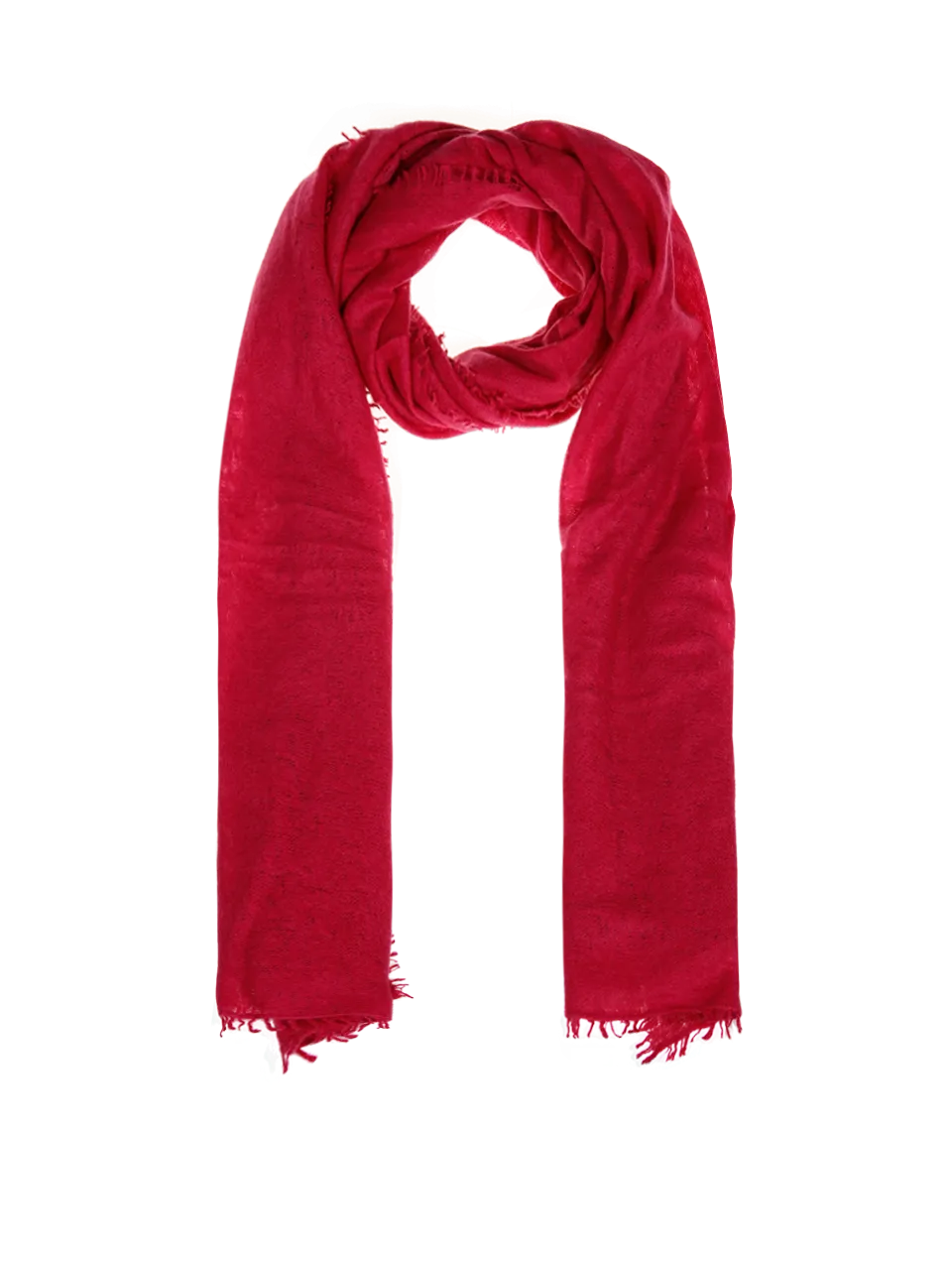WOMAN MOULETA RED CASHMERE SCARF