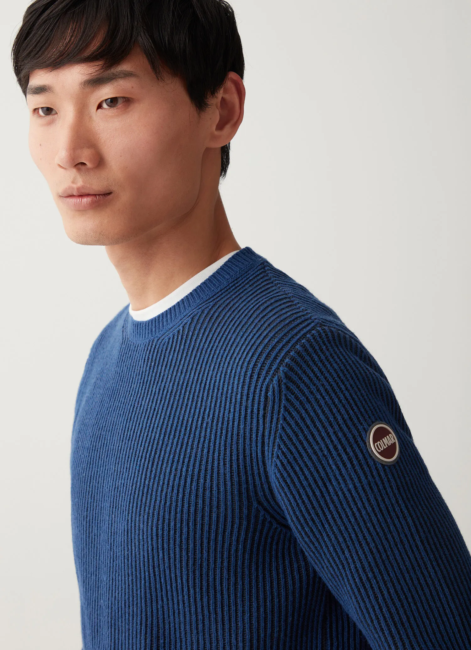 Wool and cashmere crew-neck jumper