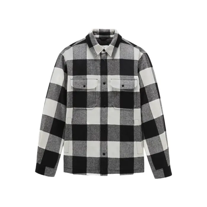 Woolrich Giacca Alaskan Check Bianco/nero