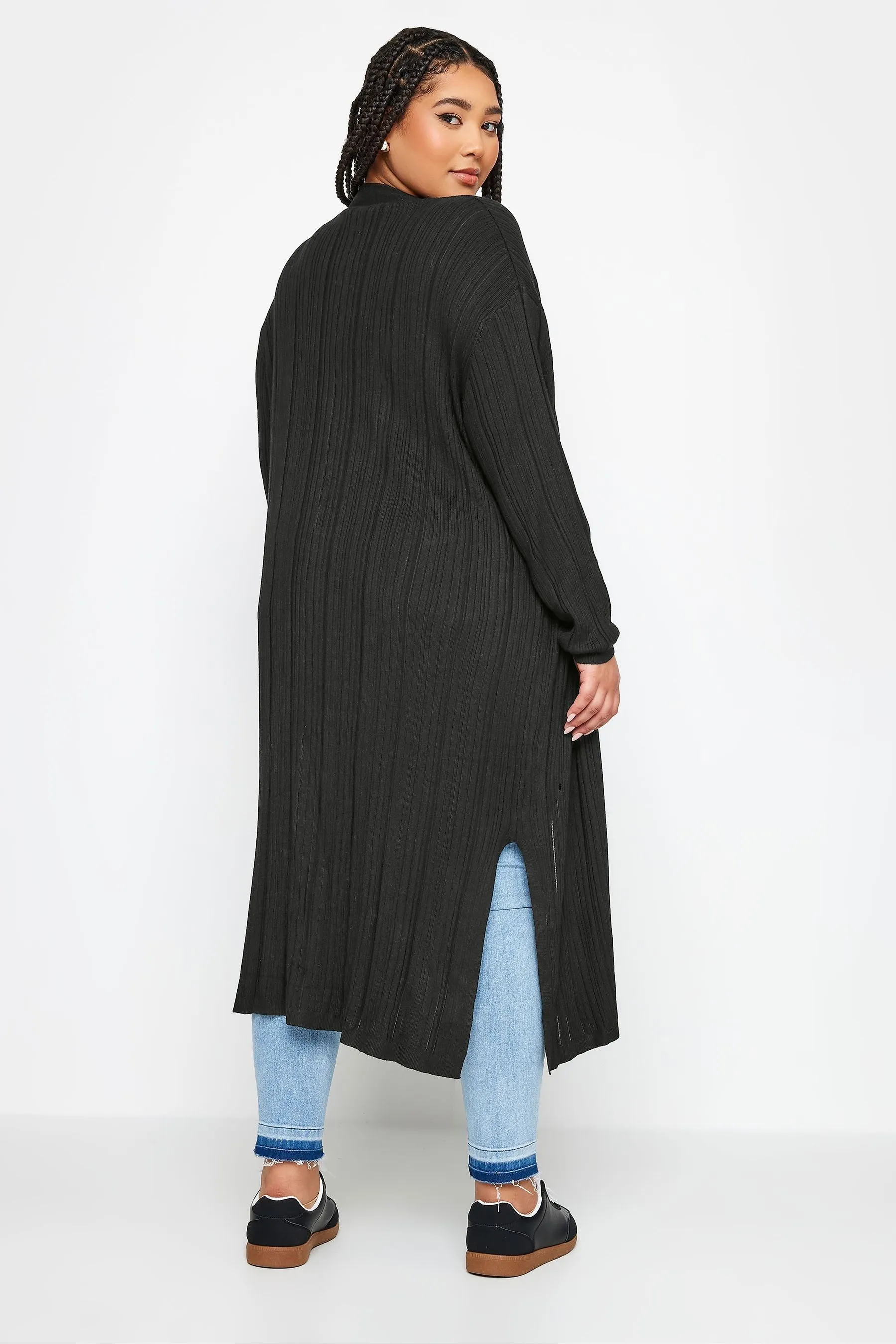 Yours Curve - Cardigan lungo a coste    