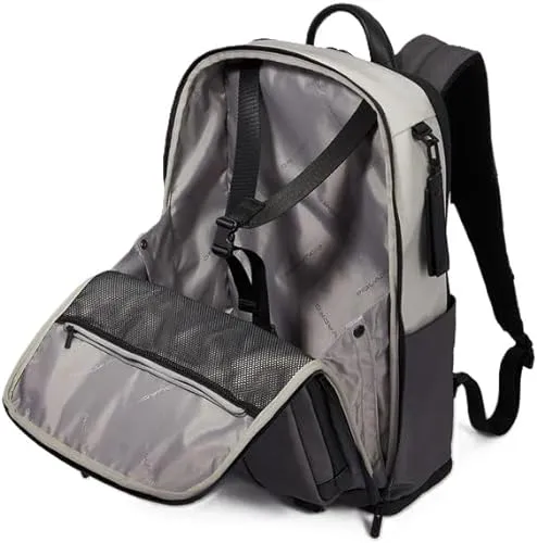     Zaino in pelle e tessuto pc 15,6 Piquadro
