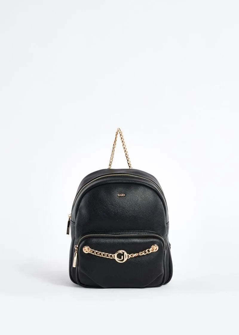 Zaino in similpelle con catena