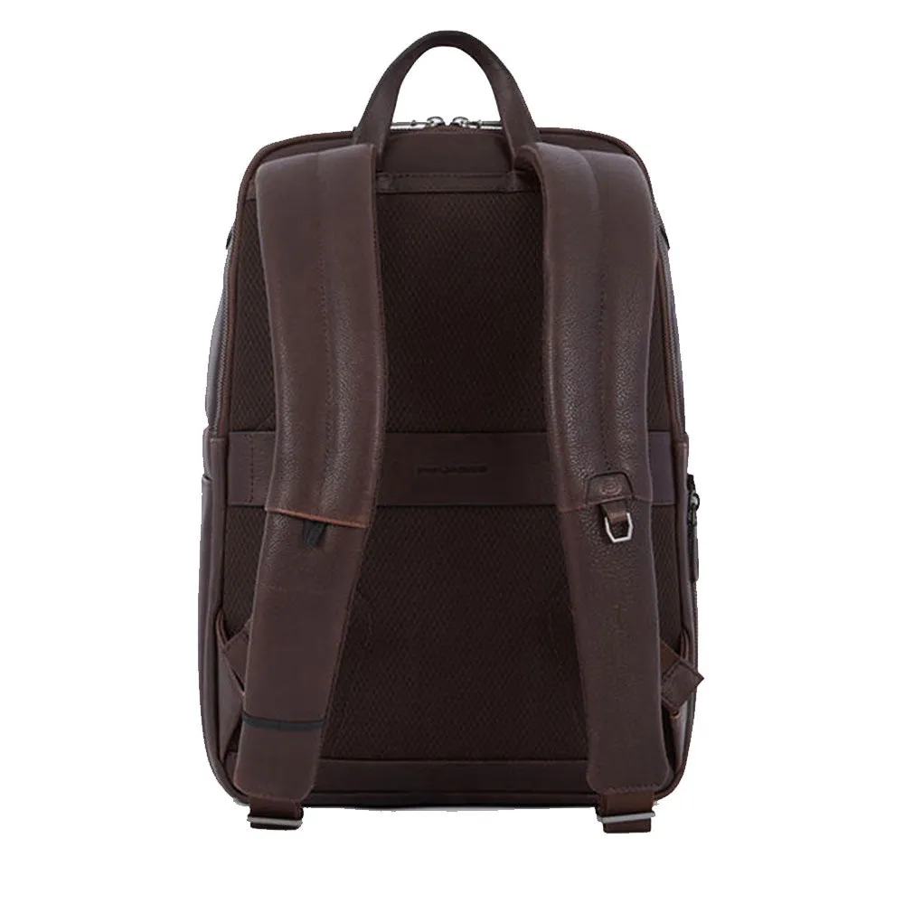 Zaino Uomo PIQUADRO porta Pc 14 in Pelle Colore Testa Moro Linea Rhino - CA6249W118
